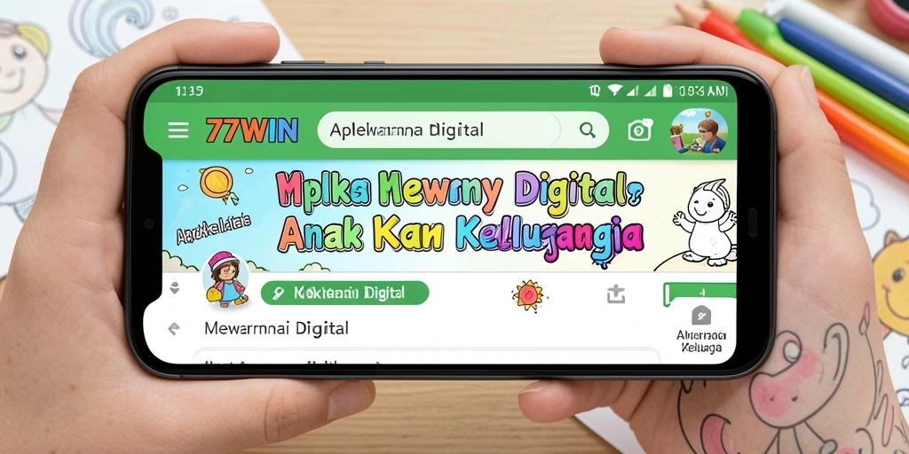 Antarmuka aplikasi 77WIN yang penuh warna dan interaktif.