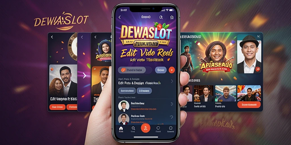 Tampilan antarmuka aplikasi DEWASLOT untuk Edit Video Reels yang user-friendly.
