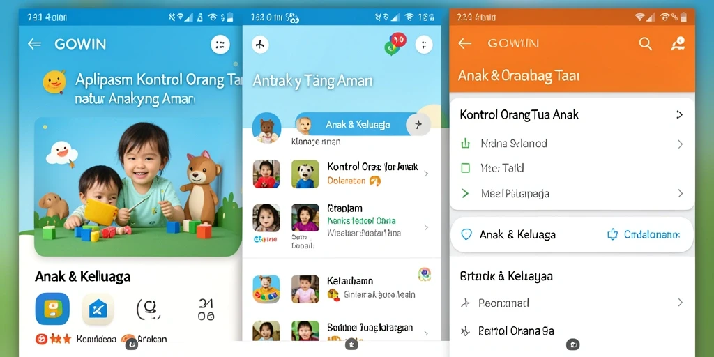 Antarmuka aplikasi GOWIN yang ramah pengguna dan fungsional.