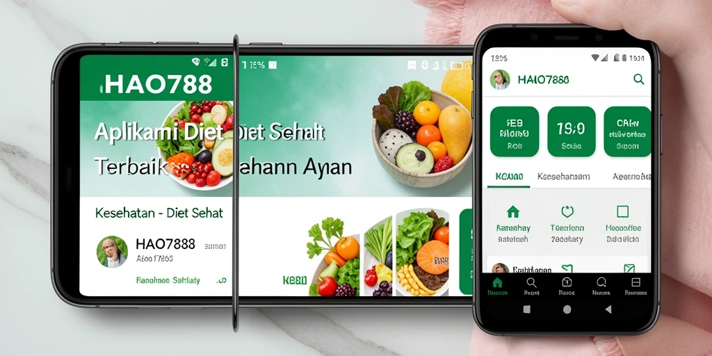 Tampilan antarmuka HAO788 yang menarik dan intuitif untuk Diet Sehat.