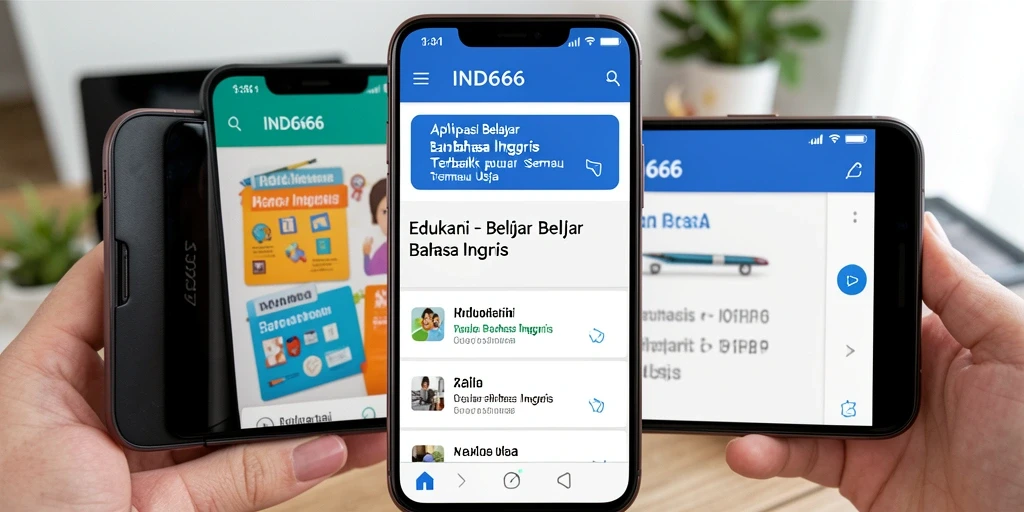 Tampilan antarmuka aplikasi IND666 yang menarik dan interaktif.