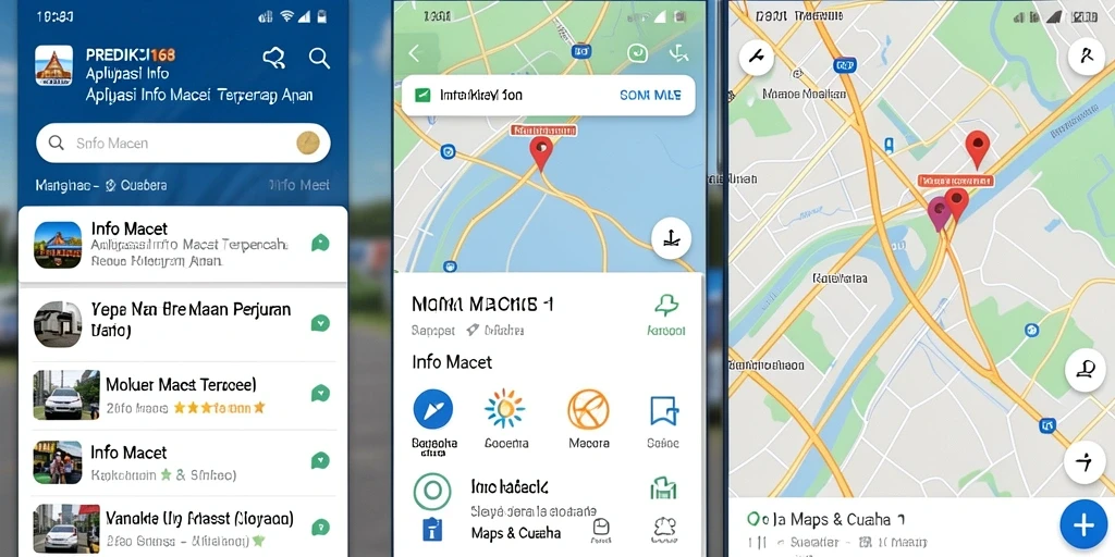Tampilan aplikasi PREDIKSI168 menampilkan informasi cuaca dan kemacetan.