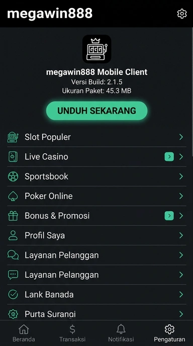 Unduh dan Instal APK megawin888 untuk Android di Indonesia